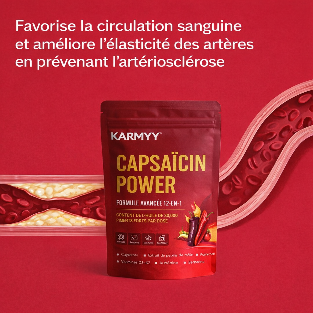 Hỗ trợ Fonction Vasculaire với Karmyy Capsaicin Softgel