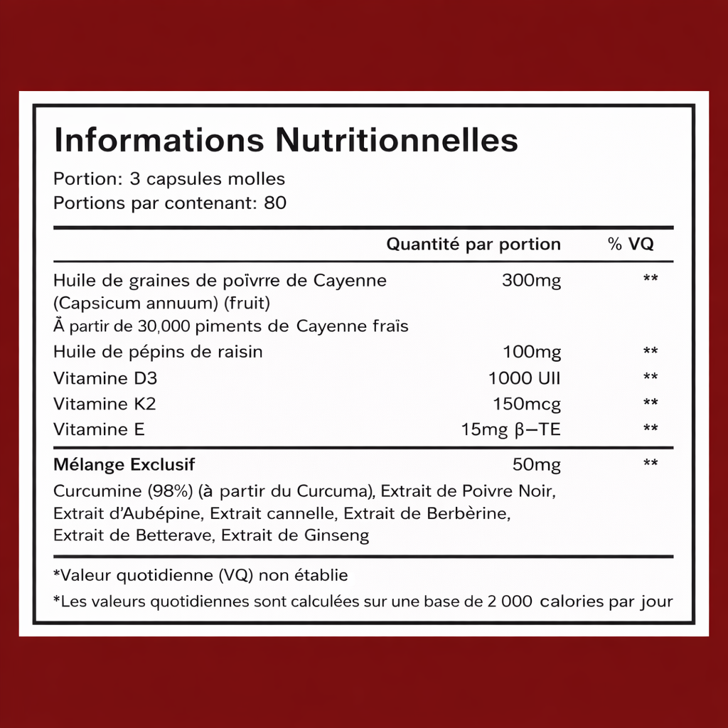 Hỗ trợ Fonction Vasculaire với Karmyy Capsaicin Softgel