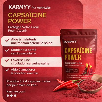 Hỗ trợ Fonction Vasculaire với Karmyy Capsaicin Softgel